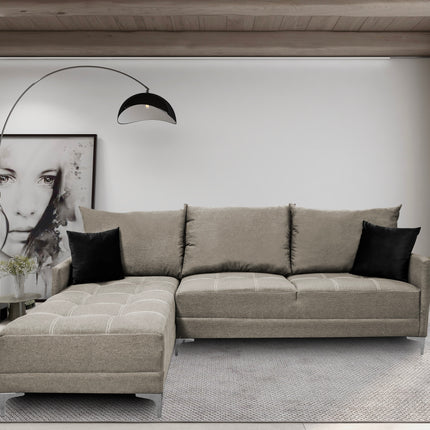 Sala Esquinera El Bazar Store Caslon lino Beige 260x180 cm