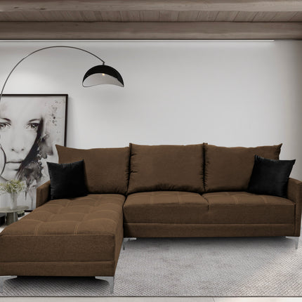 Sala Esquinera El Bazar Store Caslon lino Chocolate 260x180 cm
