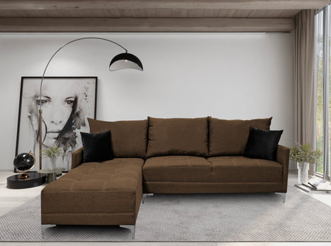 Sala Esquinera El Bazar Store Caslon lino Chocolate 260x180 cm