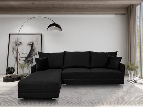 Sala Esquinera El Bazar Store Caslon lino Negro 260x180 cm