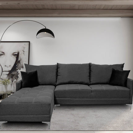 Sala Esquinera El Bazar Store Caslon lino Gris Oxford 260x180 cm