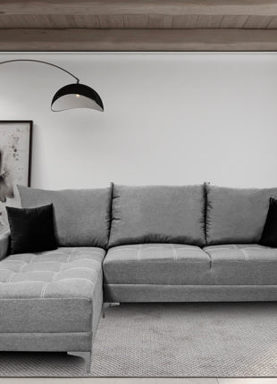 Sala Esquinera El Bazar Store Caslon lino Gris Plata 260x180 cm