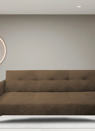 Sofa Cama Reclinable El Bazar Store Paris Terciopelo 3 posiciones Brazos movibles Sala