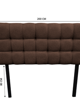 Cabecera El Bazar Store Linq King Size Chocolate, Ajuste de Altura