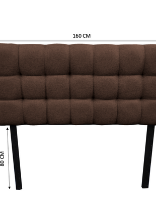 Cabecera El Bazar Store Linq Queen Chocolate, Ajuste de altura