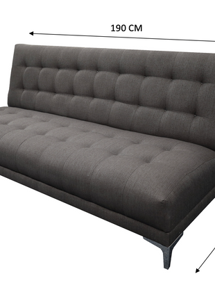 Sofa cama Verso Gris Oxford - Matrimonial Futon 3 posiciones, El Bazar Store