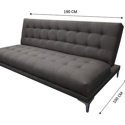 Sofa cama Verso Gris Oxford - Matrimonial Futon 3 posiciones, El Bazar Store