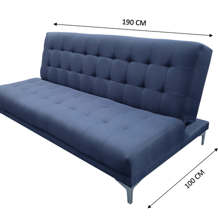 Sofa cama Verso Azul Marino - Matrimonial Futon 3 posiciones, El Bazar Store
