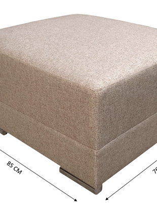 Sala Esquinera El Bazar Store Hades Beige 300x85 cm, Tela Lino nacional, Modular