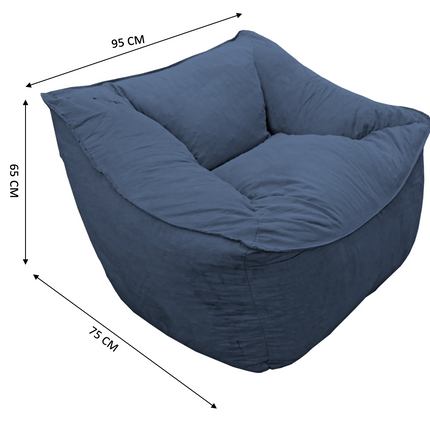 Sillon Puff El Bazar Store Azul Marino, Sillon Ocasional