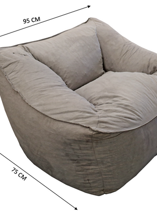 Sillon Puff El Bazar Store Beige, Sillon Ocasional