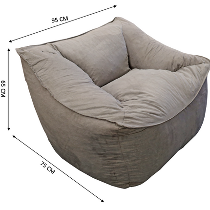 Sillon Puff El Bazar Store Beige, Sillon Ocasional