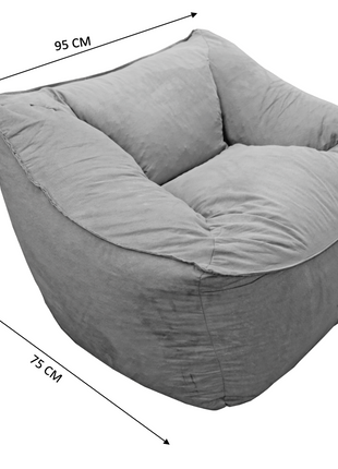 Sillon Puff El Bazar Store Plata, Sillon Ocasional