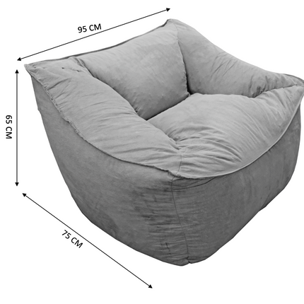 Sillon Puff El Bazar Store Plata, Sillon Ocasional
