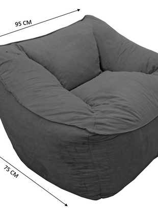 Sillon Puff El Bazar Store Gris Oxford, Sillon Ocasional