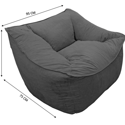 Sillon Puff El Bazar Store Gris Oxford, Sillon Ocasional