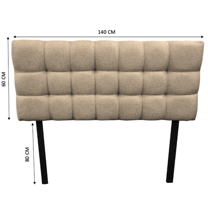 Cabecera El Bazar Store Linq Matrimonial Beige, Ajuste de altura