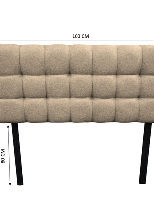 Cabecera El Bazar Store Linq Individual Beige, Ajuste de altura
