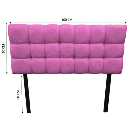 Cabecera El Bazar Store Linq Individual Rosa, ajuste de altura