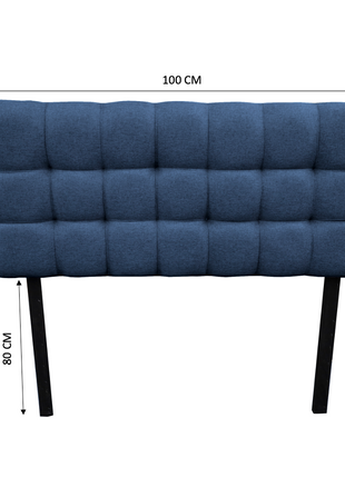 Cabecera El Bazar Store Linq Individual Azul marino, Ajuste de altura