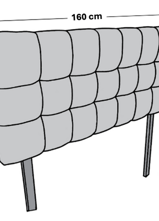 Cabecera El Bazar Store Lino Queen Gris Oxford Abotonada Ajuste de altura