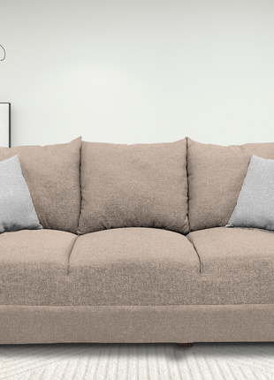 Sofa El Bazar Store Miami Lino Beige 3 Plazas, Modular, Moderno, Sala