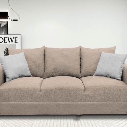 Sofa El Bazar Store Miami Lino Beige 3 Plazas, Modular, Moderno, Sala