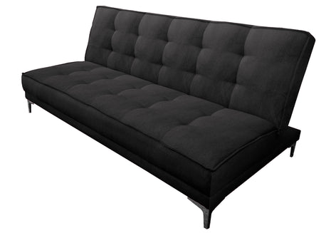 Sofa cama El Bazar Store Zeus Gris Oxford Terciopelo Matrimonial Futón 3 posiciones