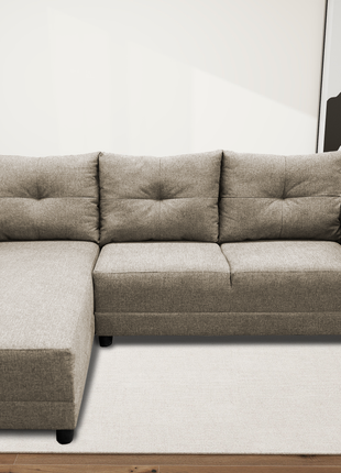Sala Esquinera El Bazar Store Demeter Beige 210x160 cm, Tela Lino nacional, Modular, Love seat, chaise