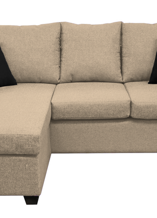 Sala Esquinera El Bazar Store Denver Beige, 200x140 cm, Lado derecho e Izquierdo, Lino nacional, Sofa