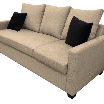 Sala Esquinera El Bazar Store Denver Beige, 200x140 cm, Lado derecho e Izquierdo, Lino nacional, Sofa