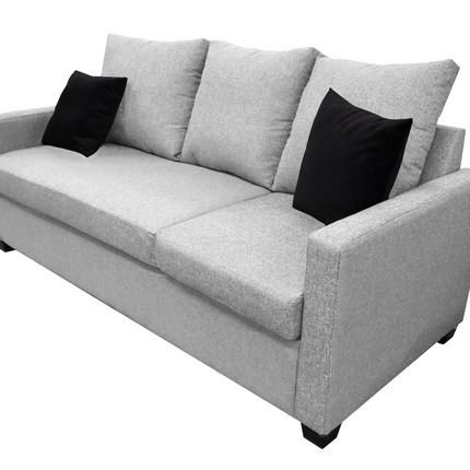 Sala Esquinera El Bazar Store Denver Gris Plata, 200x140 cm, Lado derecho e Izquierdo, Lino nacional, Sofa