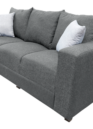 Sala Modular 3-2-1 El Bazar Store Miami Gris Oxford, Sofa, Love seat y sillon