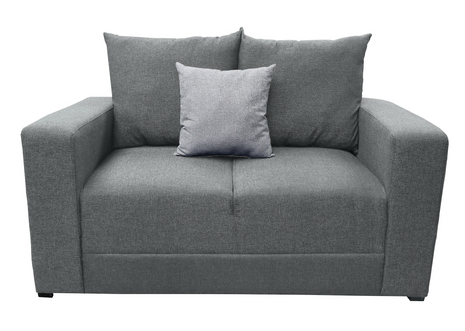 Love seat El Bazar Store Miami Lino Gris Oxford  2 plazas, Modular, Moderno, Sala