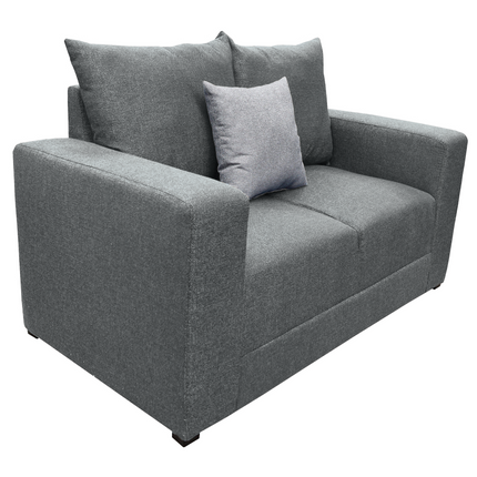 Love seat El Bazar Store Miami Lino Gris Oxford  2 plazas, Modular, Moderno, Sala