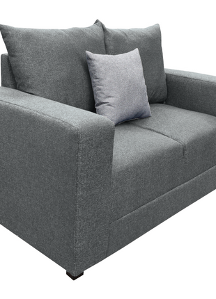 Sala Modular 3-2-1 El Bazar Store Miami Gris Oxford, Sofa, Love seat y sillon