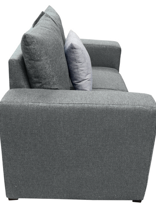 Love seat El Bazar Store Miami Lino Gris Oxford  2 plazas, Modular, Moderno, Sala