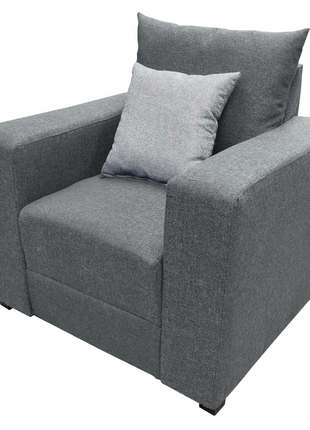 Sala Modular 3-2-1 El Bazar Store Miami Gris Oxford, Sofa, Love seat y sillon