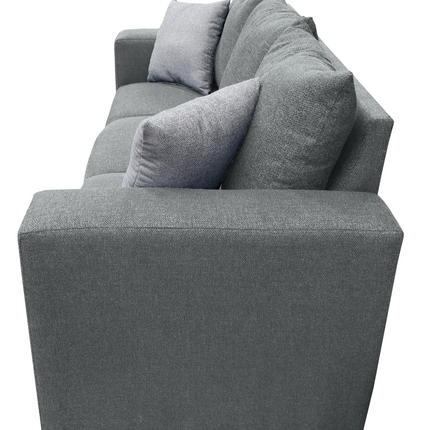 Sofa El Bazar Store Miami Lino Gris Oxford 3 Plazas, Modular, Moderno, Sala
