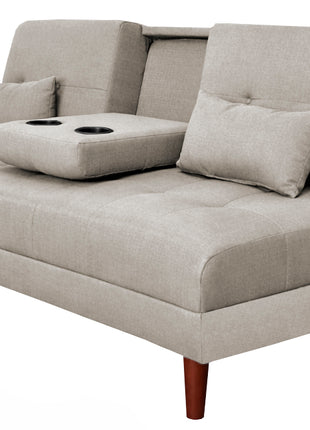 Sofá Cama Reclinable El Bazar Store Hawai Lino Futón Respaldo Abatible Moderno
