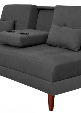 Sofá Cama Reclinable El Bazar Store Hawai Lino Futón Respaldo Abatible Moderno