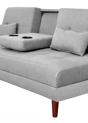 Sofá Cama Reclinable El Bazar Store Hawai Lino Futón Respaldo Abatible Moderno