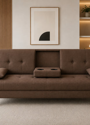 Sofá Cama Reclinable El Bazar Store Hawai Lino Futón Respaldo Abatible Moderno