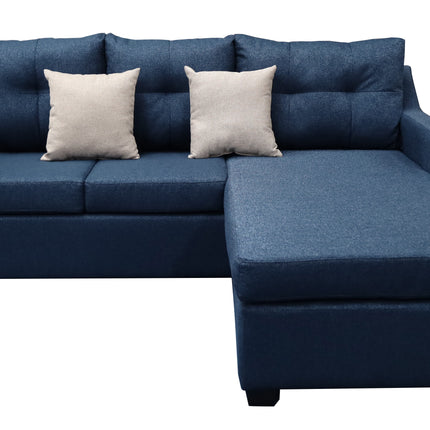 Sala Esquinera El Bazar Store Hermes Azul marino 225x165 cm, Lado Izquierdo y derecho, Lino nacional