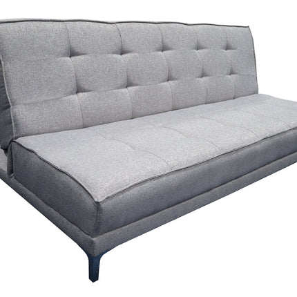 Sofa cama Zeus Lino Plata- Matrimonial Futon 3 posiciones, El Bazar Store