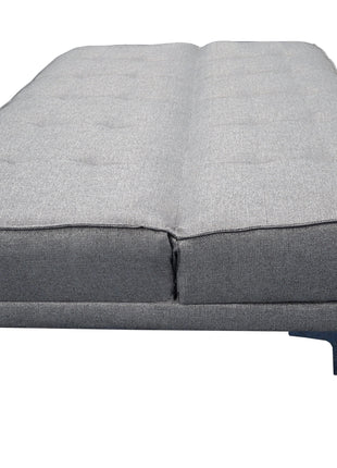 Sofa cama Zeus Lino Plata- Matrimonial Futon 3 posiciones, El Bazar Store