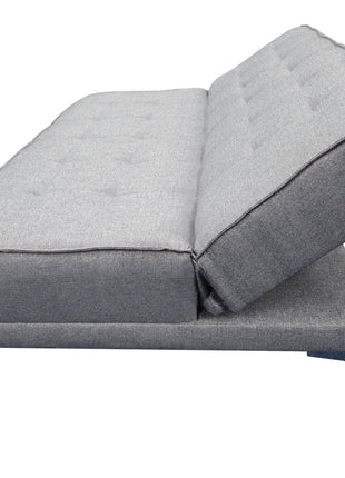 Sofa cama Zeus Lino Plata- Matrimonial Futon 3 posiciones, El Bazar Store