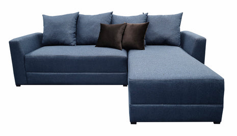 Sala Esquinera Samso Lino Azul Marino- 240x180 cm, El Bazar Store