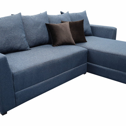 Sala Esquinera Samso Lino Azul Marino- 240x180 cm, El Bazar Store