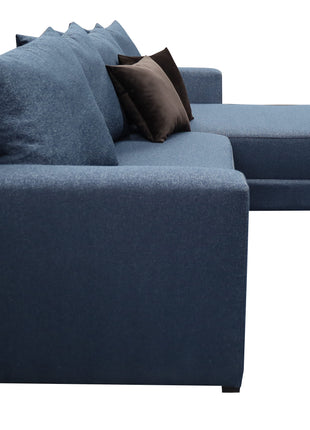 Sala Esquinera Samso Lino Azul Marino- 240x180 cm, El Bazar Store